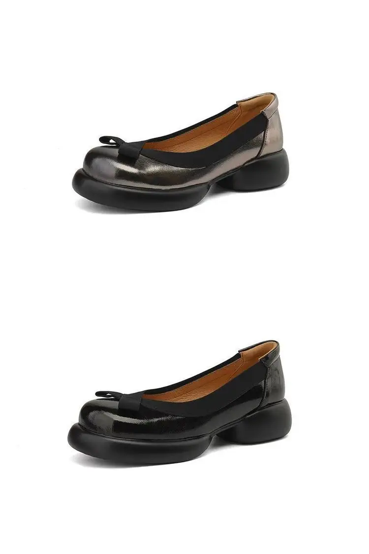 Big Head Japanese Non-slip Mary Jane 2024 Niche French Women's Shoes Small Chanel Style Slip-on Women's Soft Bottom Small Leather Shoes — feature 9