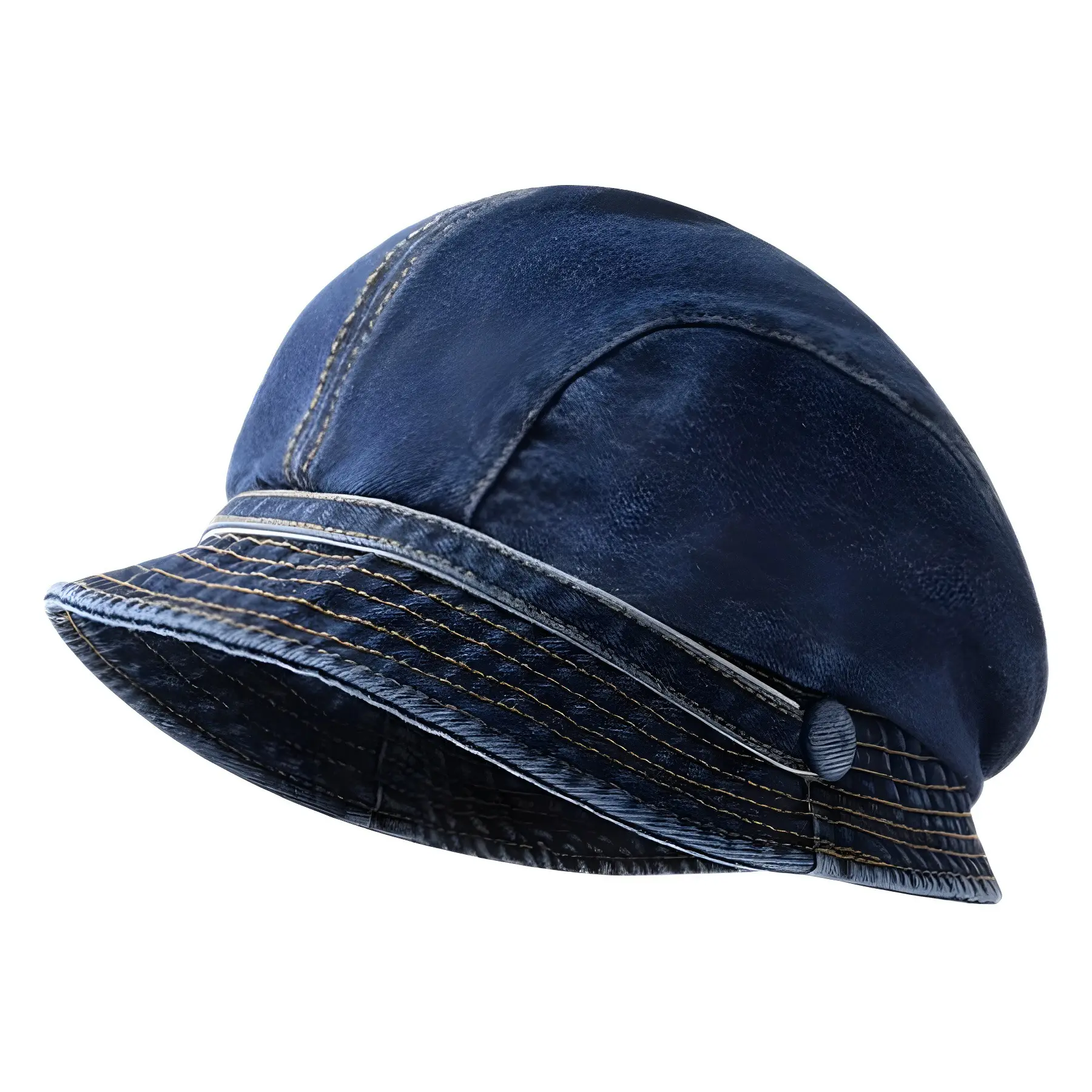 360° Wide Angle Denim Bucket Hat for Girls