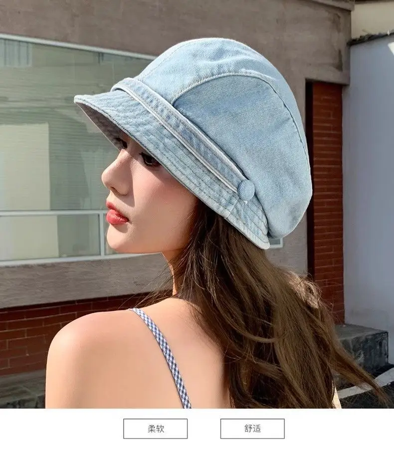 360° Wide Angle Denim Bucket Hat for Girls — feature 10