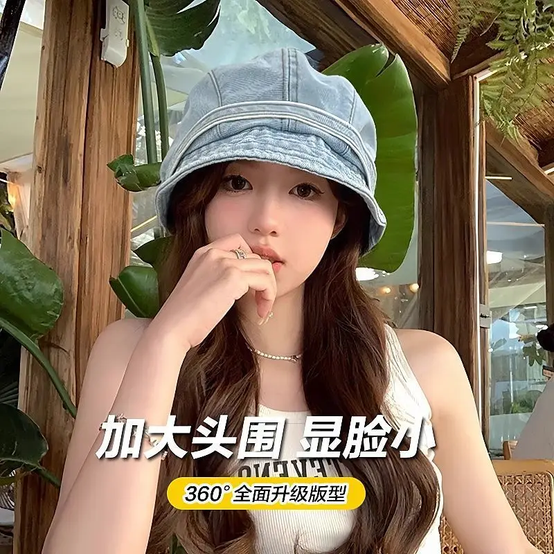 360° Wide Angle Denim Bucket Hat for Girls — feature 2
