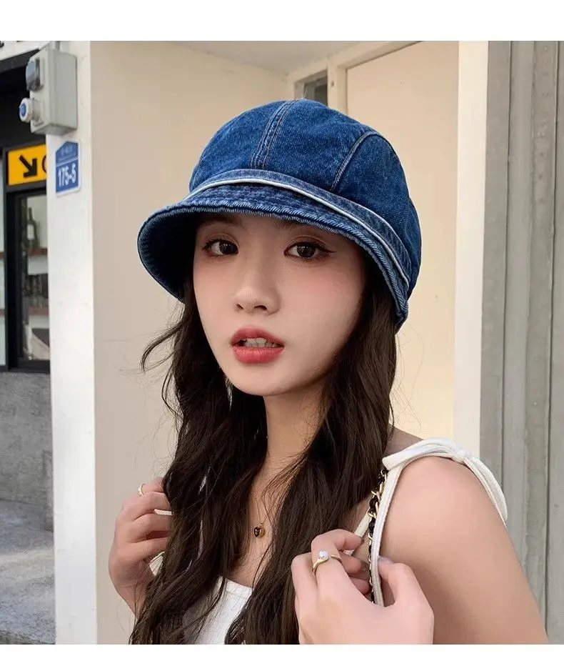 360° Wide Angle Denim Bucket Hat for Girls — feature 6