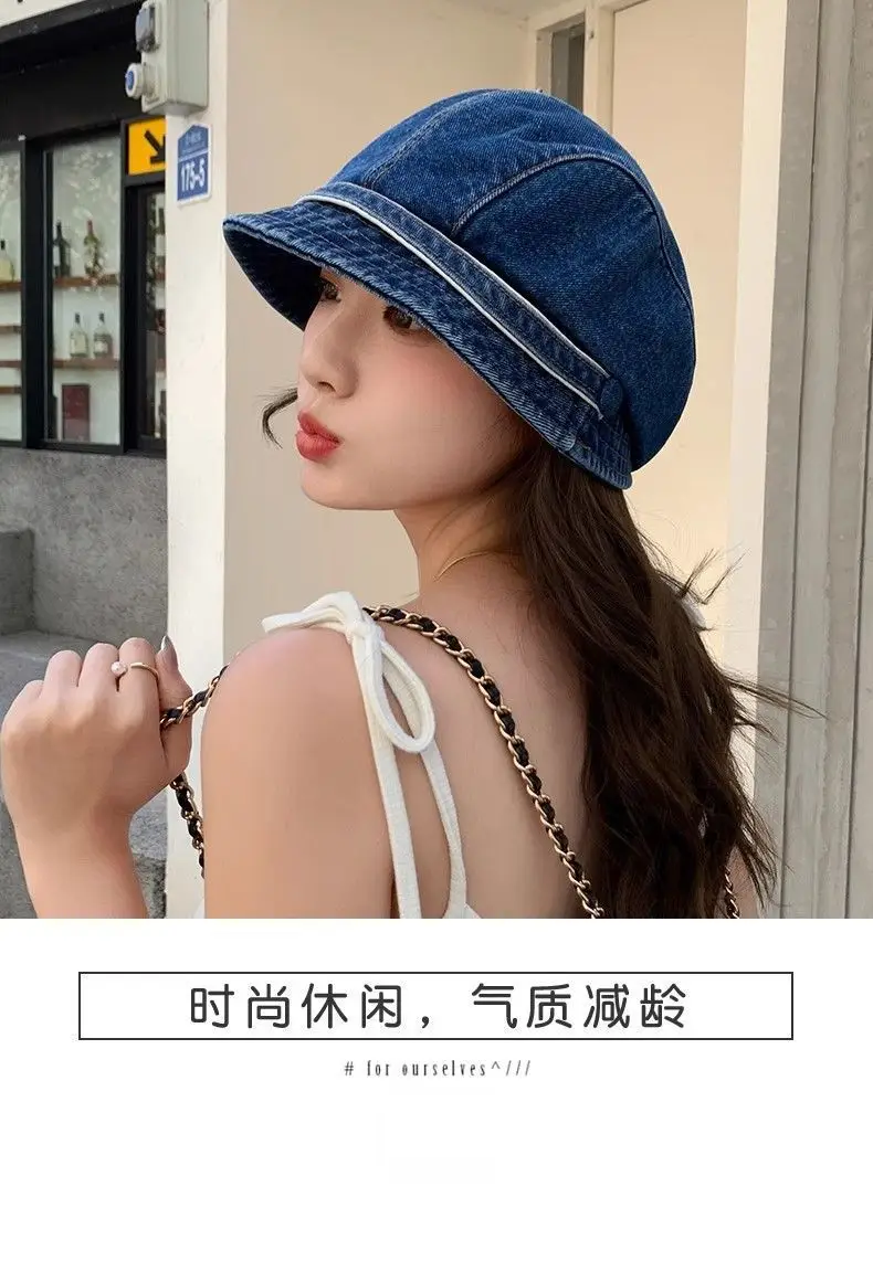 360° Wide Angle Denim Bucket Hat for Girls — feature 7