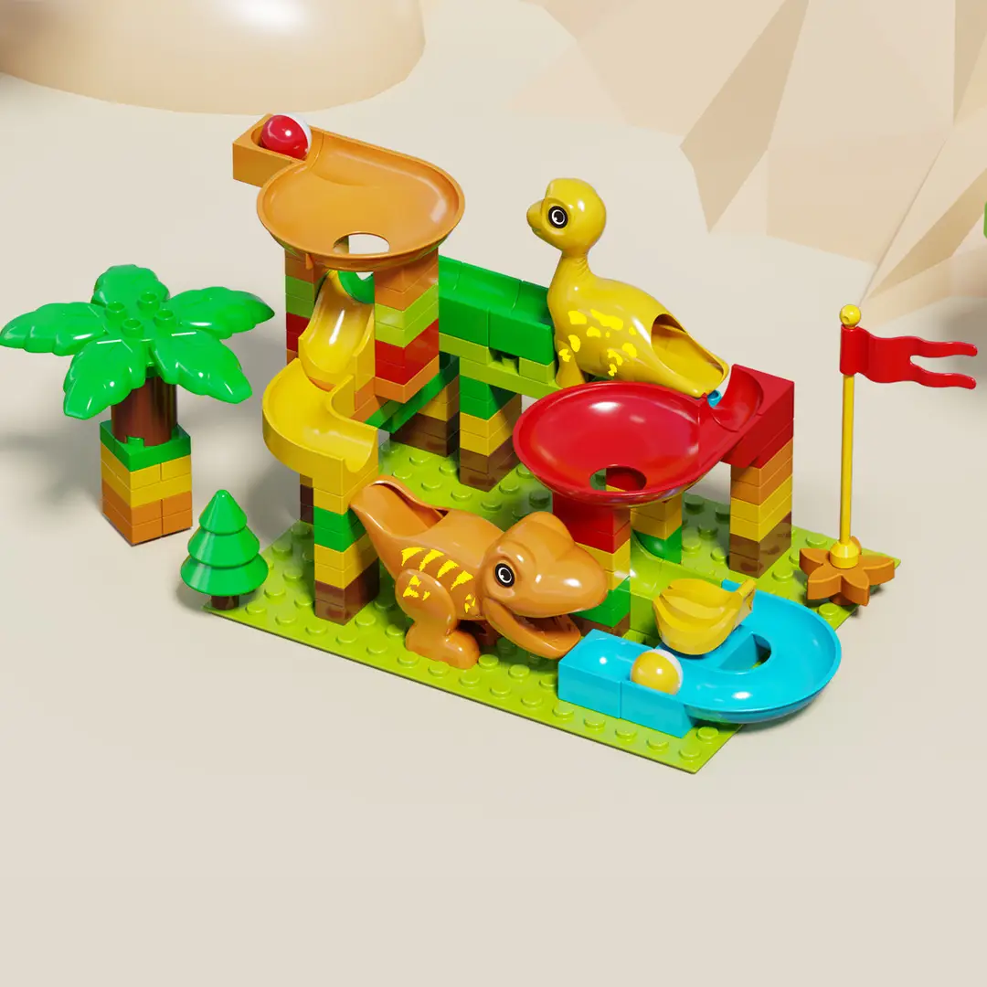 Compatible with Lego large particle slide blocks track ball puzzle assembly DIY toys wholesale 3-6 years old boys and girls