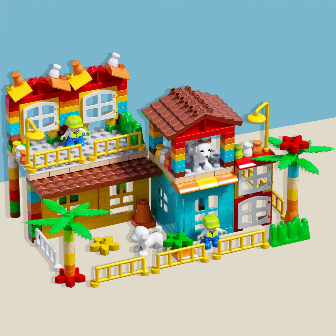 Compatible with Lego large particle slide blocks track ball puzzle assembly DIY toys wholesale 3-6 years old boys and girls