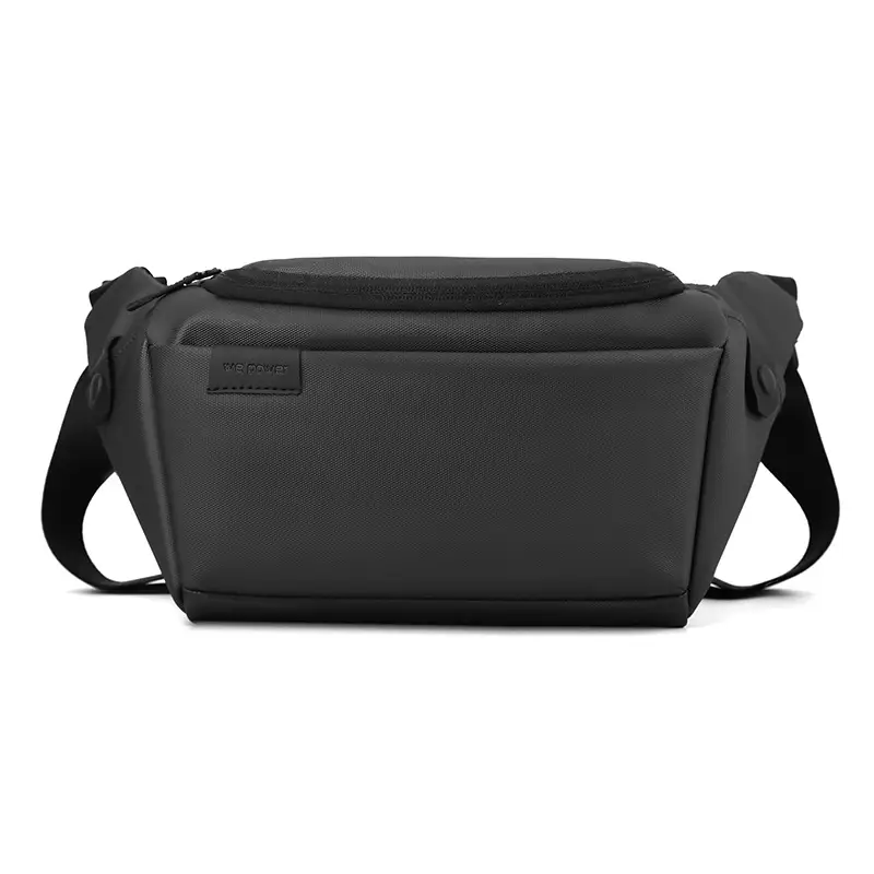 Men's Black Crossbody Bag with Adjustable Strap - Image 9