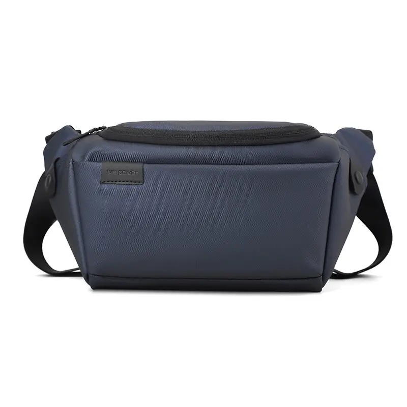 Men's Black Crossbody Bag with Adjustable Strap - Image 3