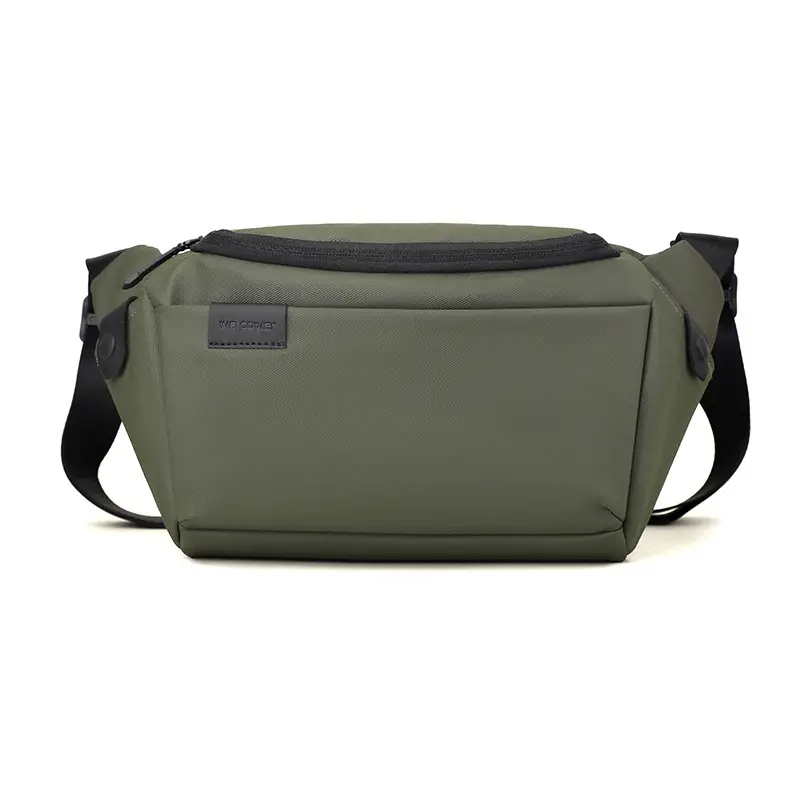 Men's Black Crossbody Bag with Adjustable Strap - Image 4