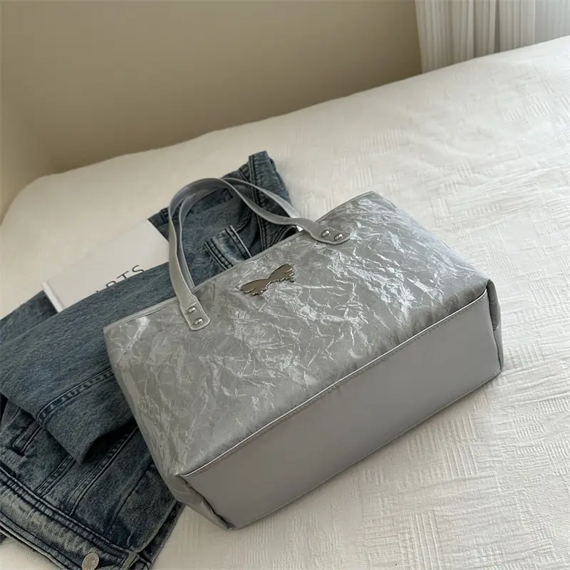 Women's Silver Handbag with Handle 2024 New Arrival - Image 7