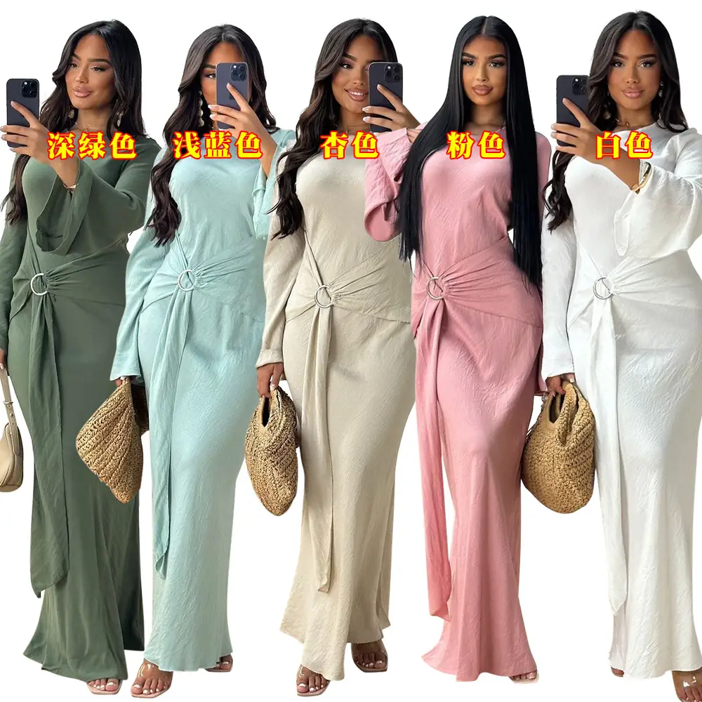Xqy500331 Cross-Border Ethnic Clothing 2024 Hot-Selling Elegant Dress Commuter Gown — feature 3