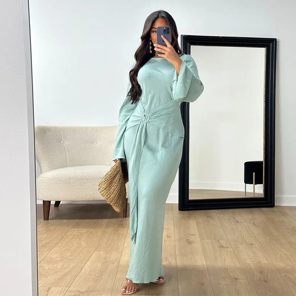 Xqy500331 Cross-Border Ethnic Clothing 2024 Hot-Selling Elegant Dress Commuter Gown — feature 5