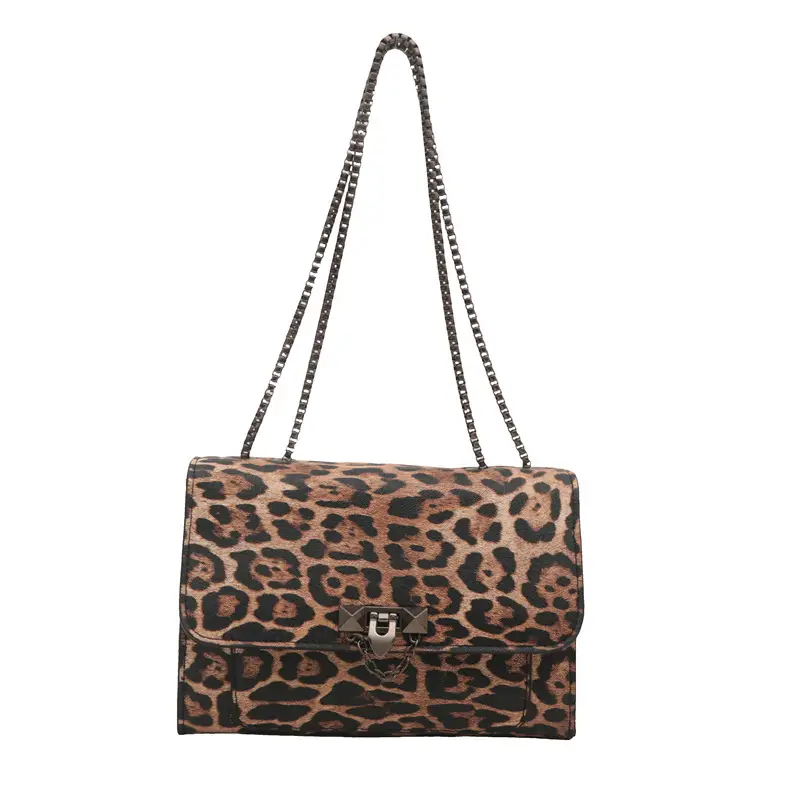 Leopard Print Chain Bag for Women Summer 2024 - Image 7