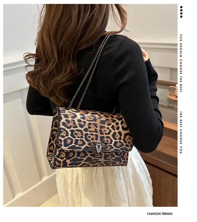 Leopard Print Chain Bag for Women Summer 2024 — feature 2