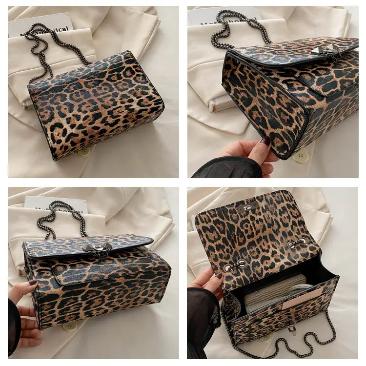 Leopard Print Chain Bag for Women Summer 2024 — feature 8