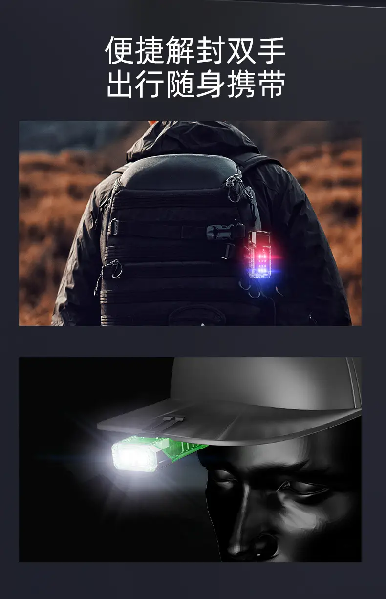Cross-Body Adjustable Angle UV Headlamp with Magnetic Clip — feature 13