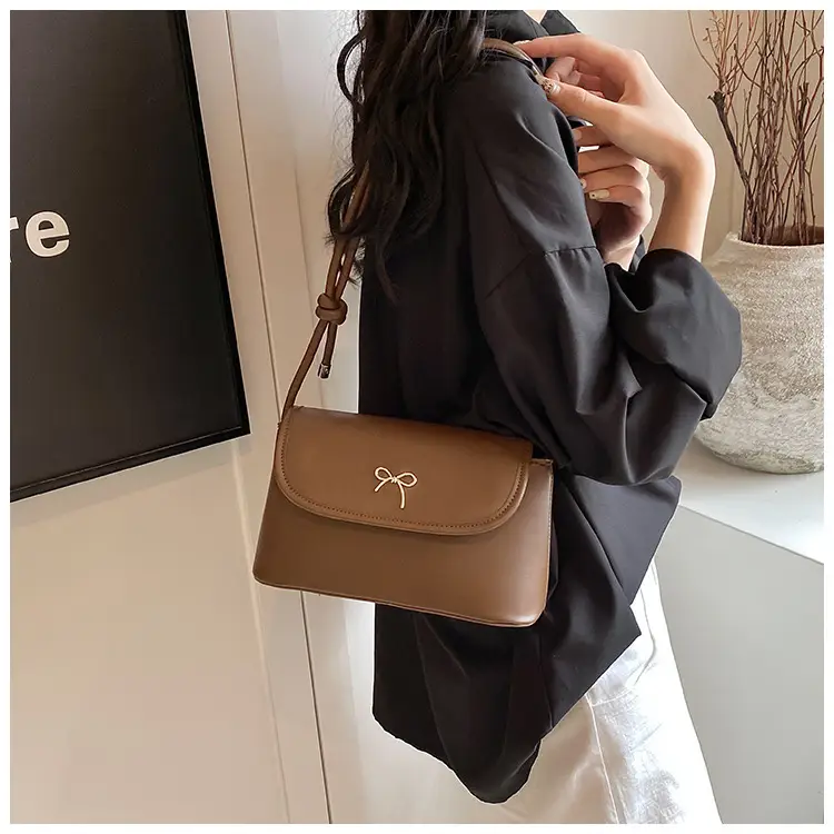 Korean Style Bow Bag for Women Silver Single Shoulder — feature 12