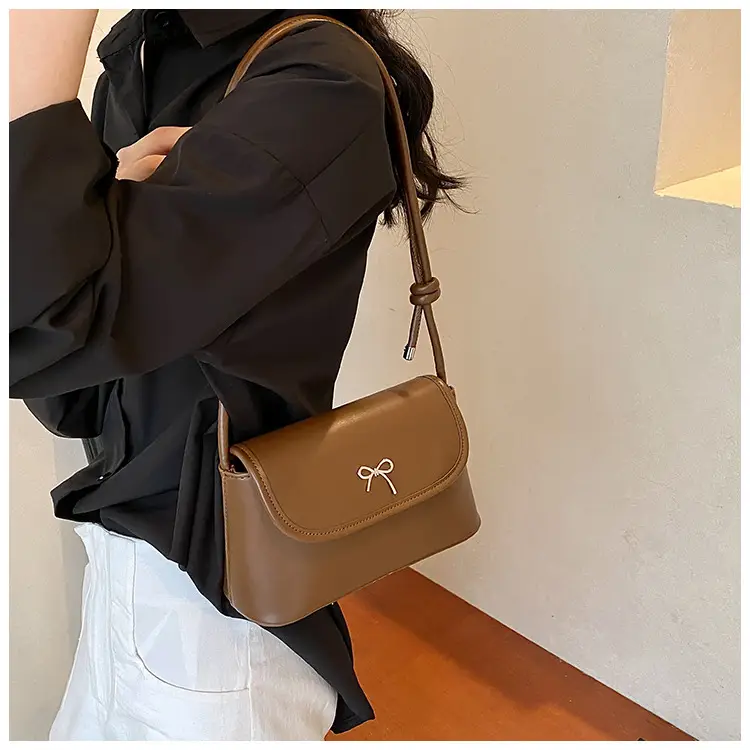 Korean Style Bow Bag for Women Silver Single Shoulder — feature 13