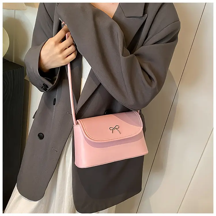 Korean Style Bow Bag for Women Silver Single Shoulder — feature 15