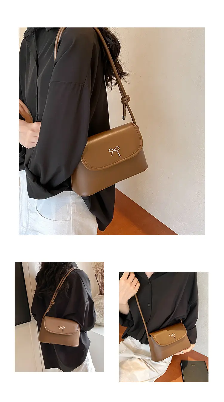 Korean Style Bow Bag for Women Silver Single Shoulder — feature 22