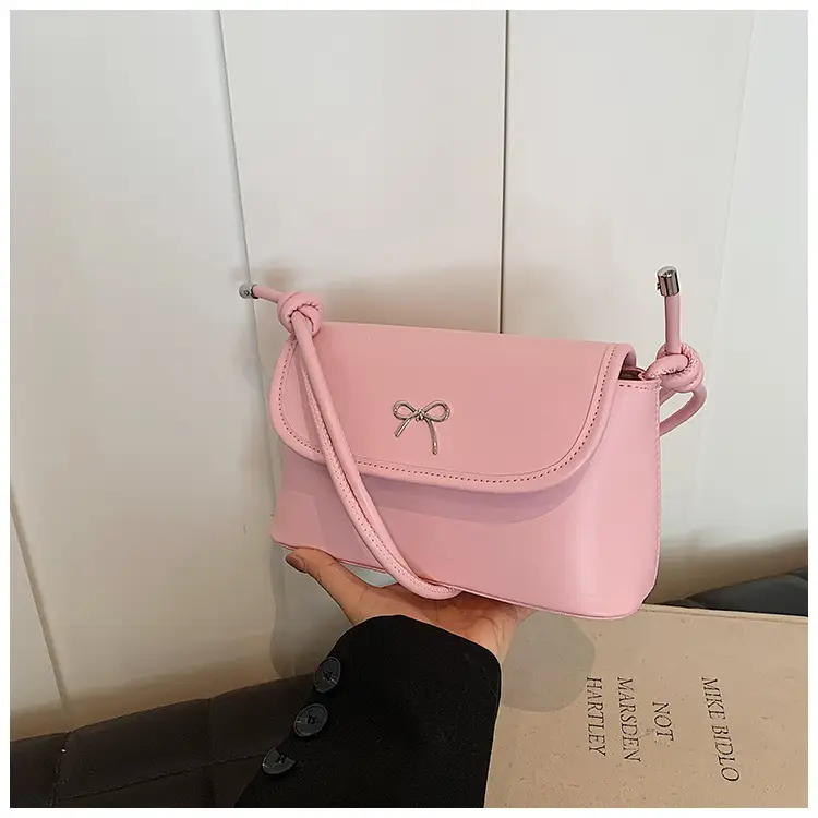 Korean Style Bow Bag for Women Silver Single Shoulder — feature 25