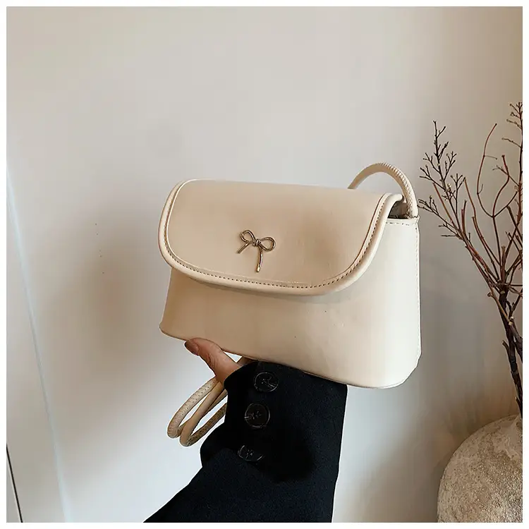 Korean Style Bow Bag for Women Silver Single Shoulder — feature 26