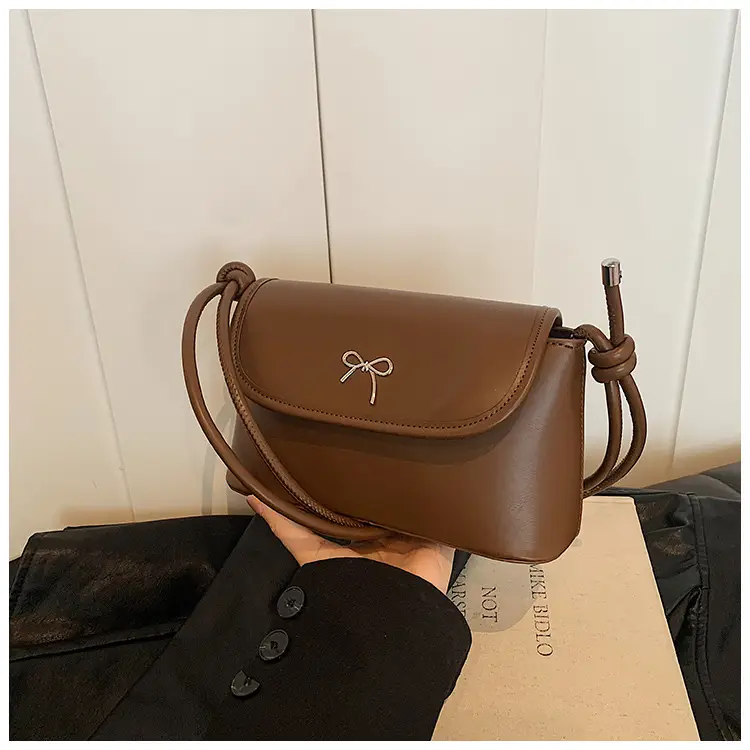 Korean Style Bow Bag for Women Silver Single Shoulder — feature 27
