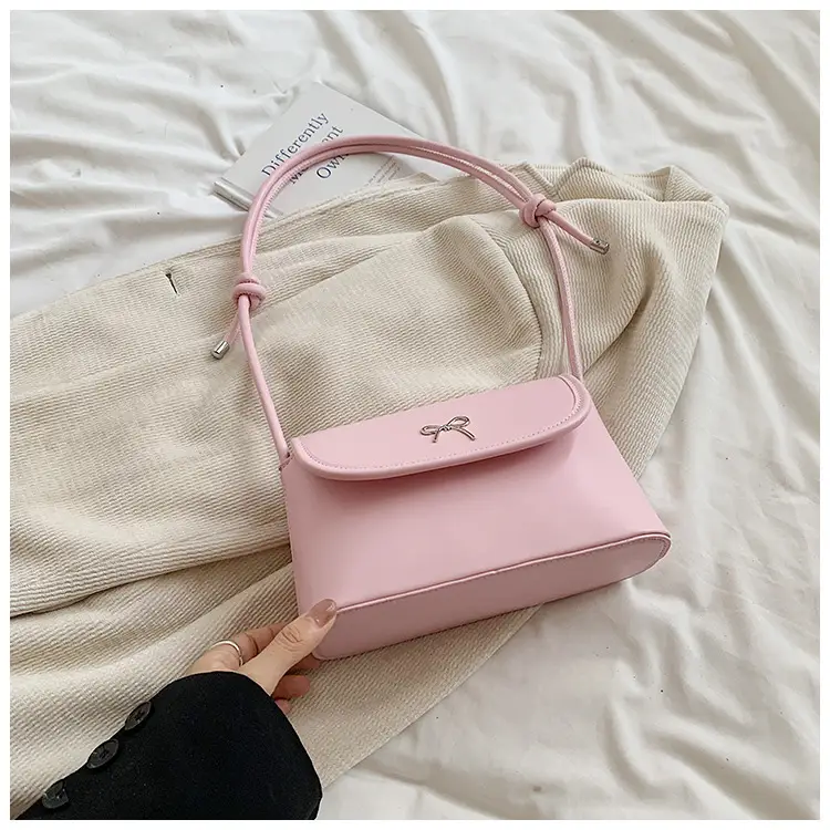 Korean Style Bow Bag for Women Silver Single Shoulder — feature 29
