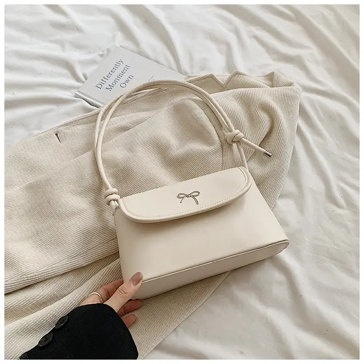 Korean Style Bow Bag for Women Silver Single Shoulder — feature 31