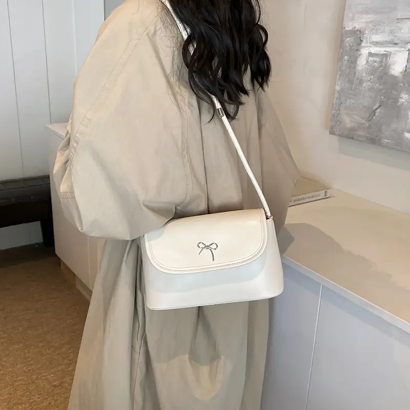Silver Textive Crossbody Bag Women 2024 - Image 7