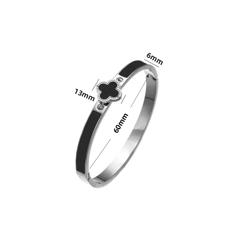 Titanium Steel Bracelet Gold White European American