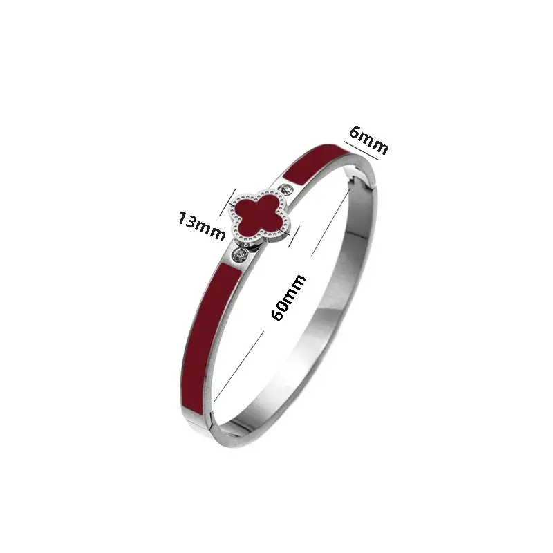 Titanium Steel Bracelet Gold White European American