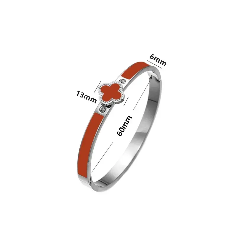 Titanium Steel Bracelet Gold White European American