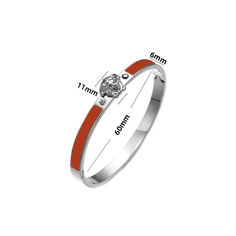 Titanium Steel Bracelet Gold White European American