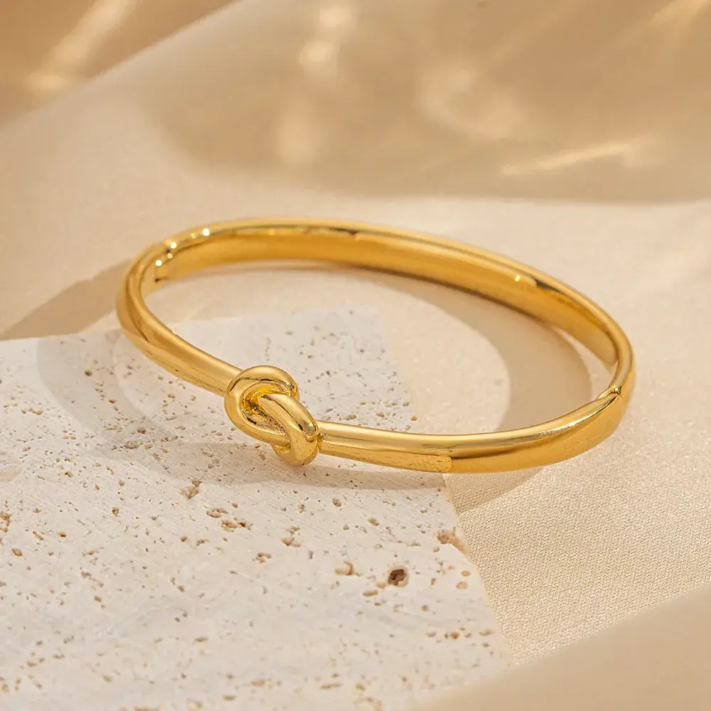 Titanium Steel Bracelet Gold White European American