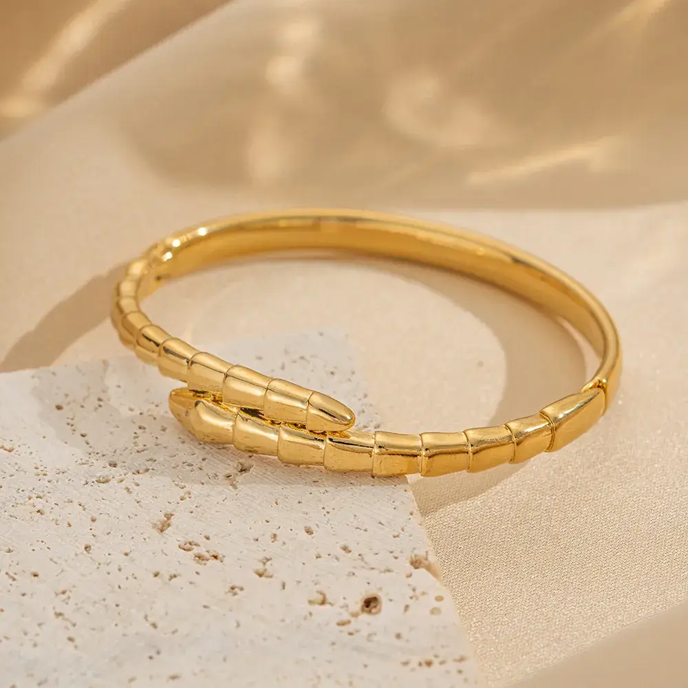 Titanium Steel Bracelet Gold White European American