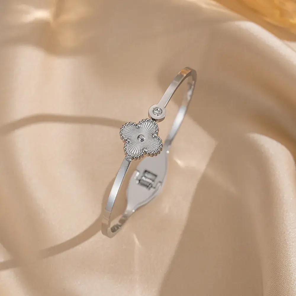 Titanium Steel Bracelet Gold White European American