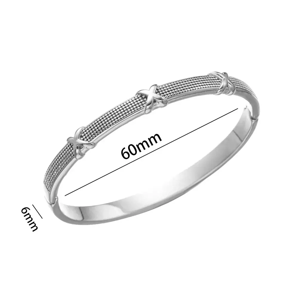 Titanium Steel Bracelet Gold White European American
