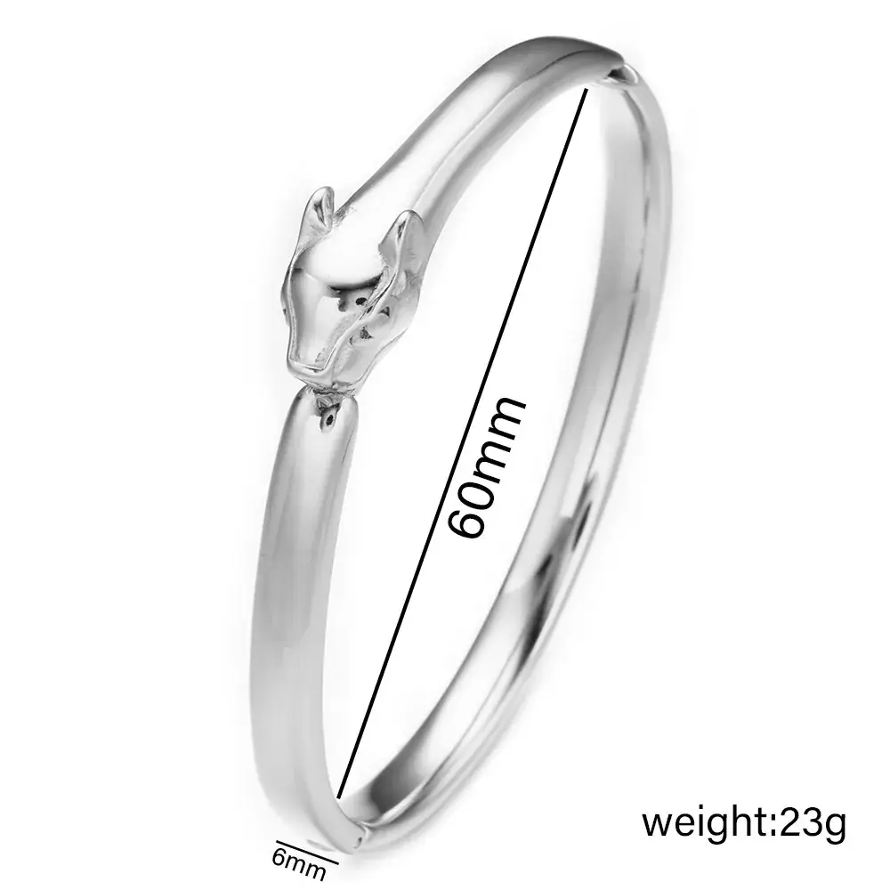 Titanium Steel Bracelet Gold White European American