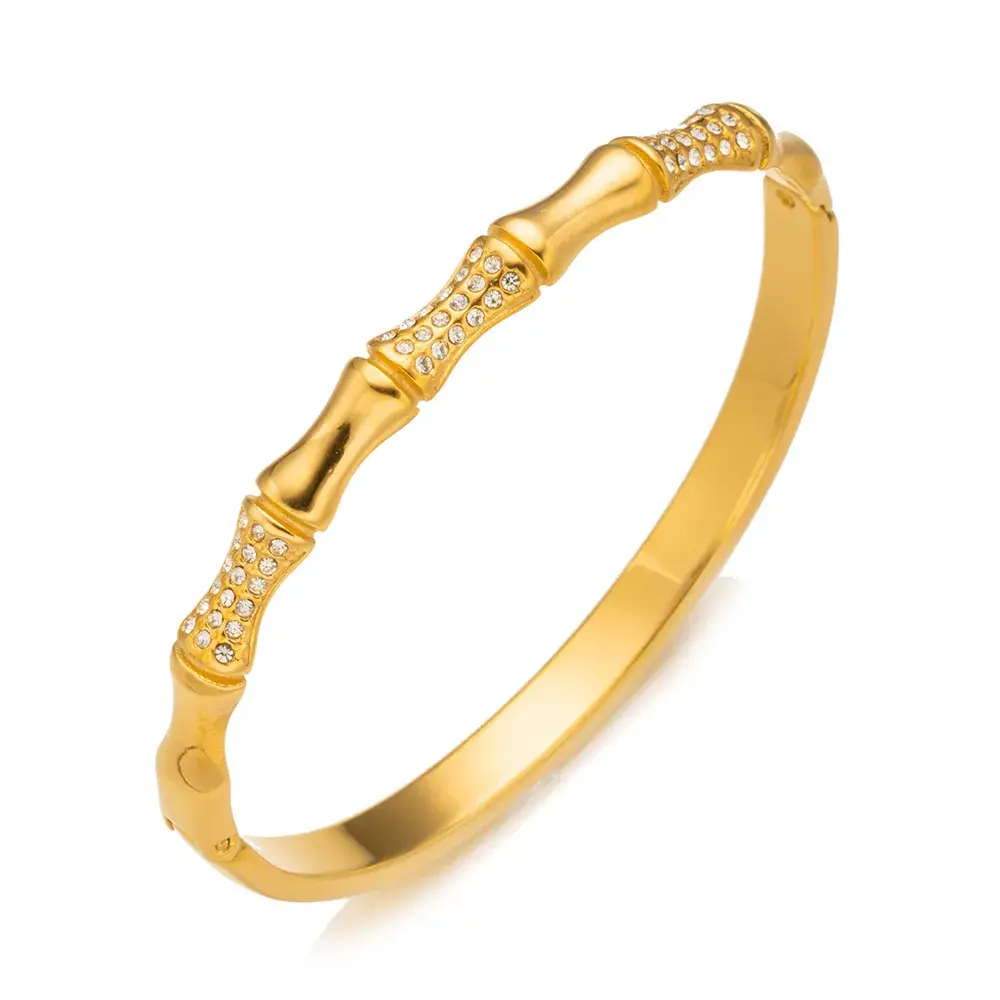 Titanium Steel Bracelet Gold White European American