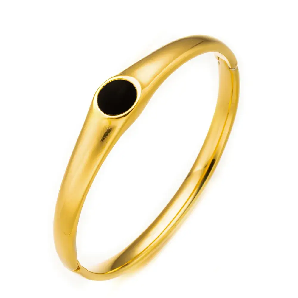 Titanium Steel Bracelet Gold White European American