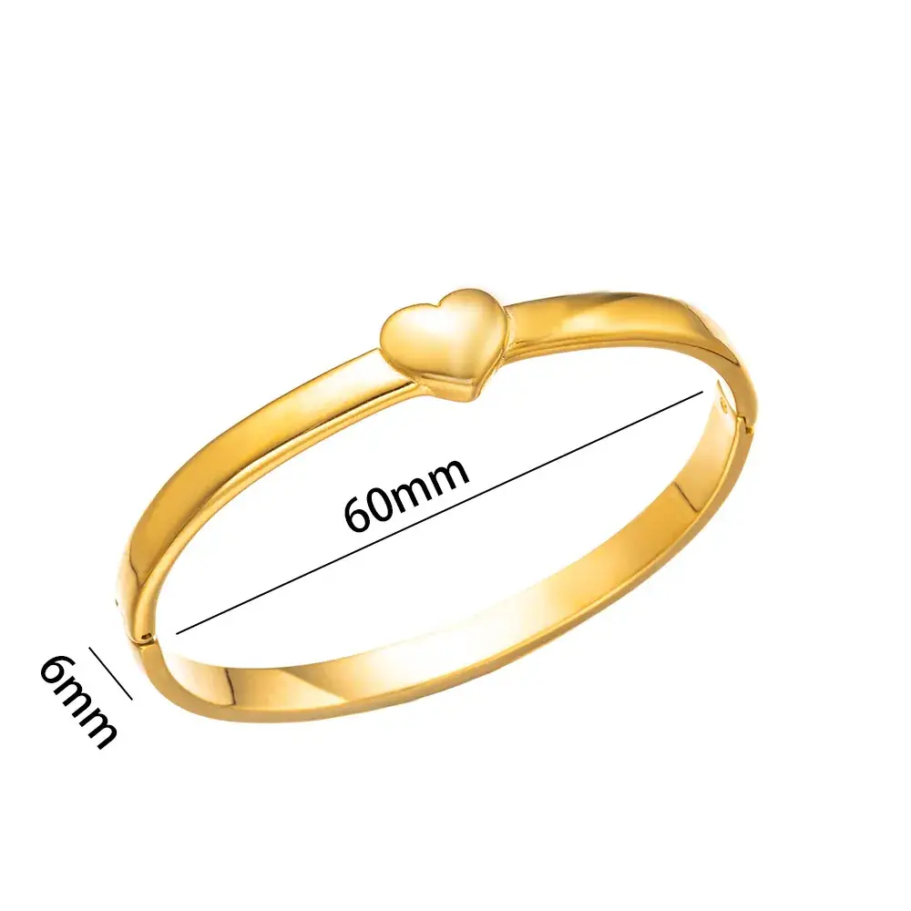 Titanium Steel Bracelet Gold White European American