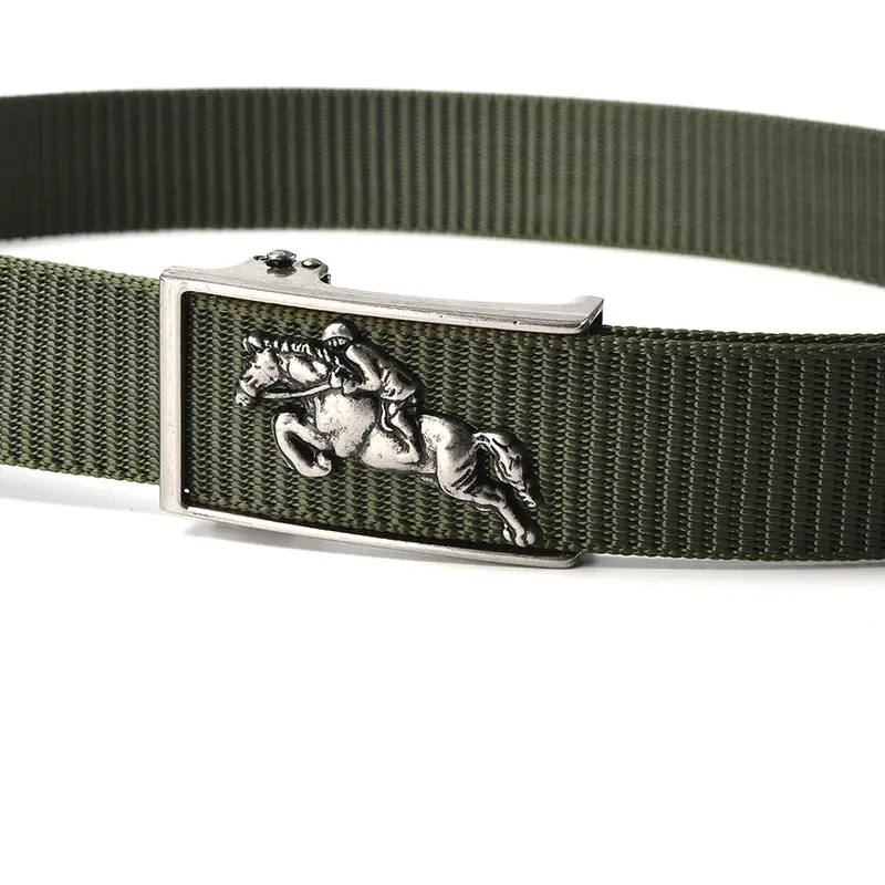 Men's Gold Toothless Automatic Belt with Lion Design - Image 16