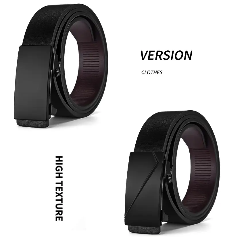Men's Black Alloy Automatic Buckle Belt — feature 20