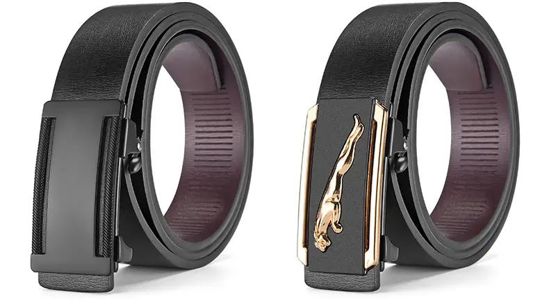 Men's Black Alloy Automatic Buckle Belt — feature 28