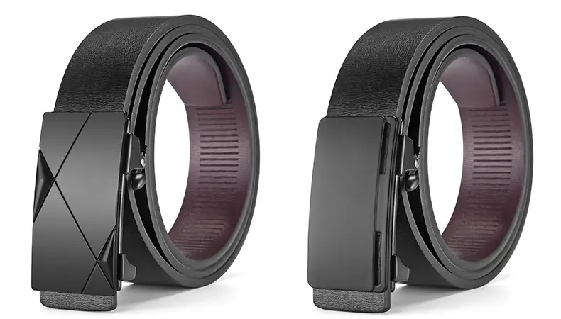 Men's Black Alloy Automatic Buckle Belt — feature 29