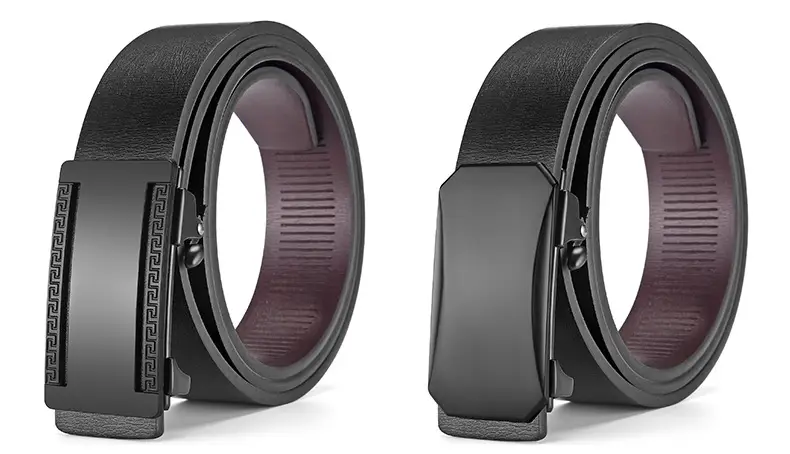 Men's Black Alloy Automatic Buckle Belt — feature 30