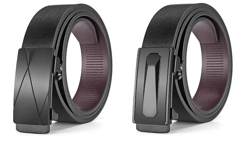 Men's Black Alloy Automatic Buckle Belt — feature 34