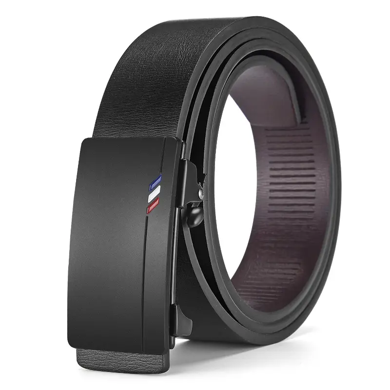 Men's Black Alloy Automatic Buckle Belt - Image 10