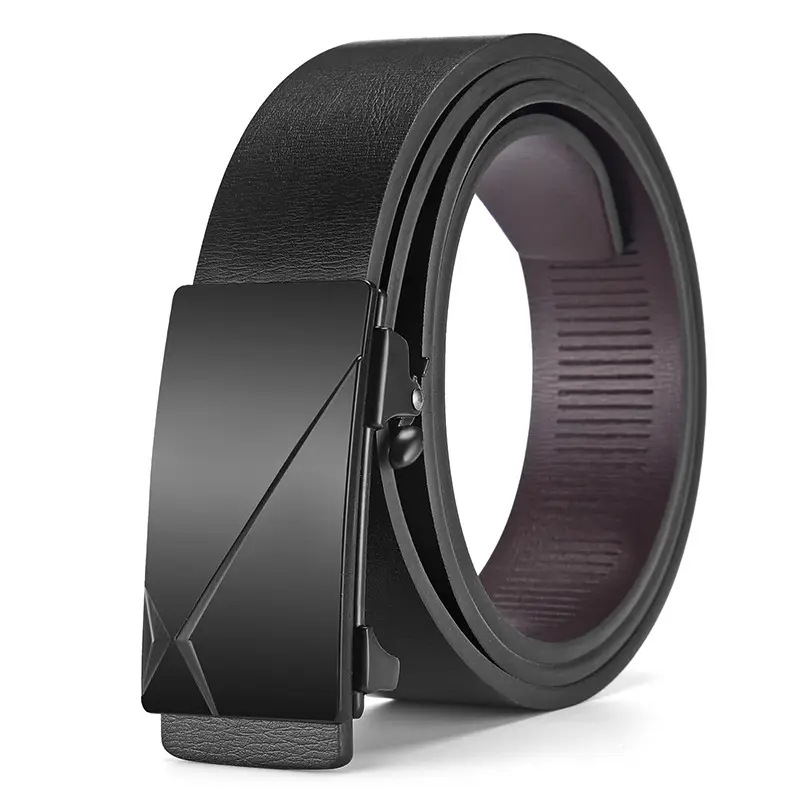 Men's Black Alloy Automatic Buckle Belt - Image 12