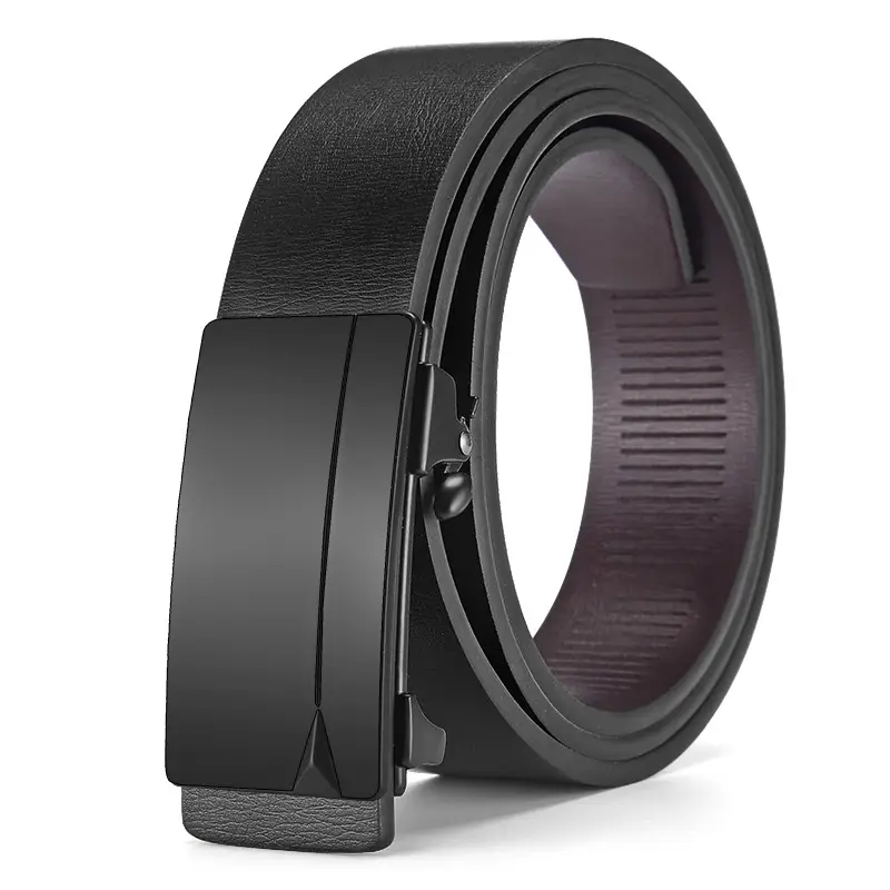 Men's Black Alloy Automatic Buckle Belt - Image 13