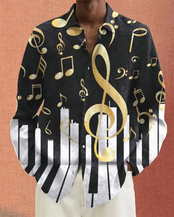 3D Leopard Print Long Sleeve Shirt for Men - Image 8